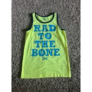 Circo‎ Boys Neon Yellow "Rad to the Bone" Tank Top Size Medium